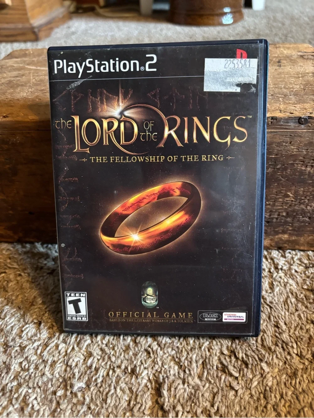 Sony PlayStation 2 The Lord of the Rings Fellowship of the Ring - Black & Gold